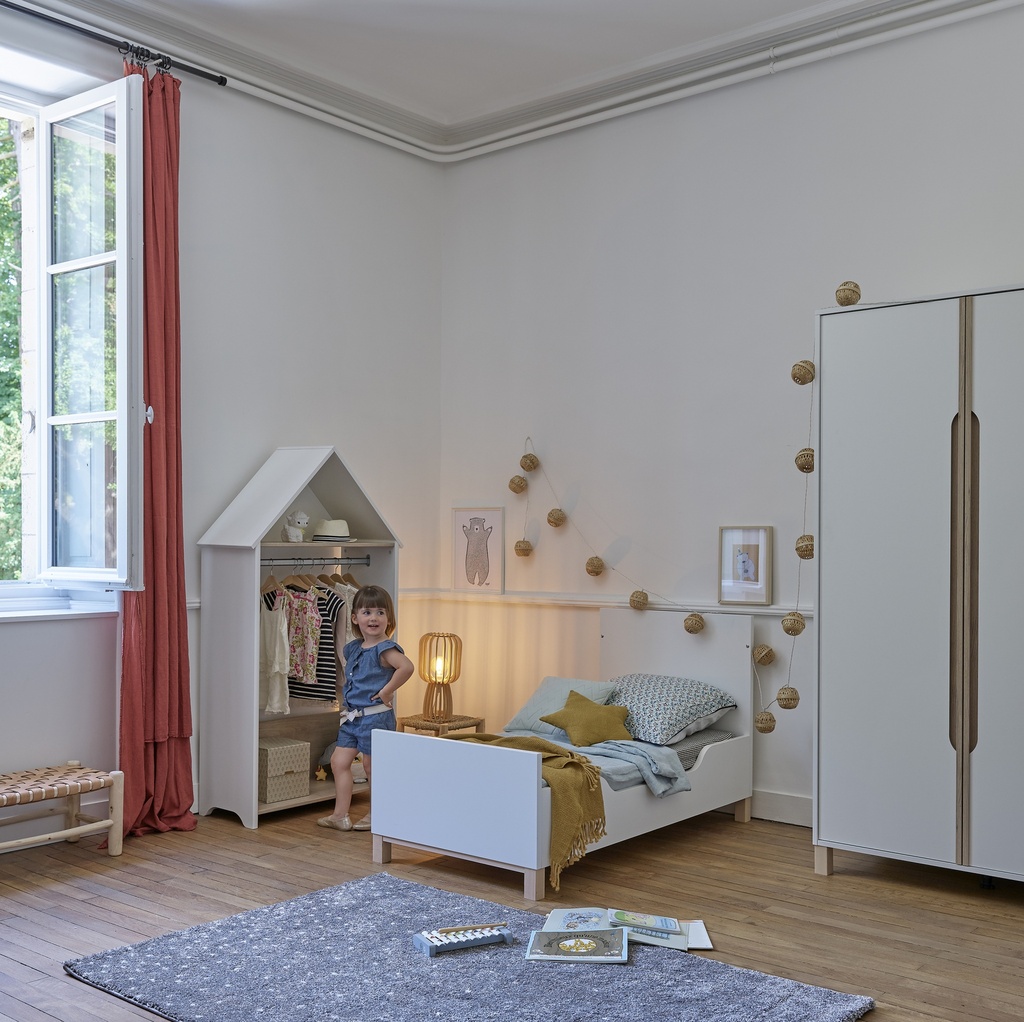 LIT BB 70X140 CELESTE (avec 2 pans)