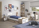 KYLLIAN One-Door Nightstand on Casters