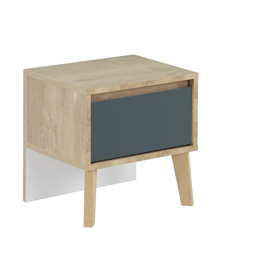 LARVIK One-Drawer Nightstand — Blue