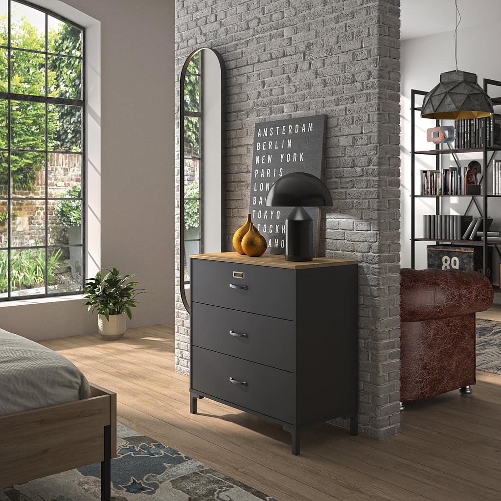 COMMODE 3 TIROIRS MANCHESTER