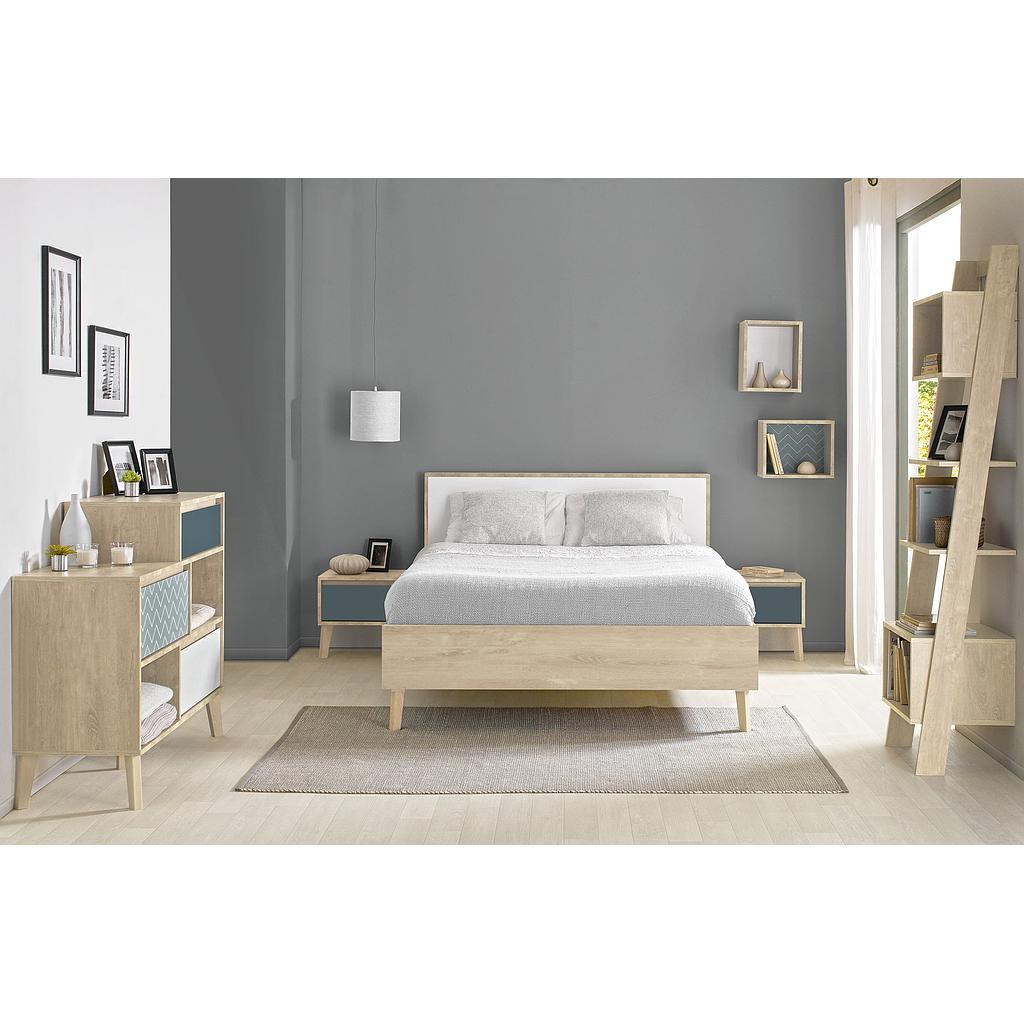 LARVIK Bed 140x190 cm with Bed Base