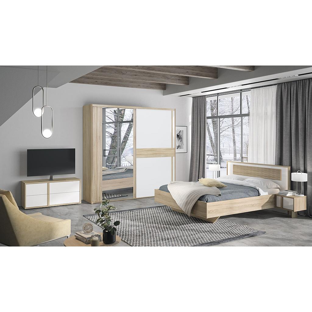 LIT 180 × 200 CURTYS (avec sommier)