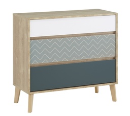 [LARVCOM3T] COMMODE 3 TIROIRS LARVIK