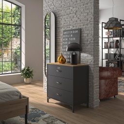 [MANCHCOM3T] COMMODE 3 TIROIRS MANCHESTER
