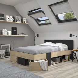 [SWIVELIT140] SWIVEL Bed 140x190 cm with Bed Base