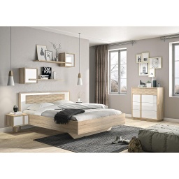[CURTLIT140] CURTYS Bed 140x190 cm with Bed Base