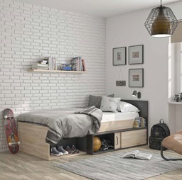 [ERQLIT90] ERQUY Bed 90x200 cm with Bed Base