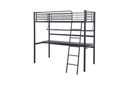 [LITMEZZ90-BUREAU] Loft Bed 90 cm with Desk