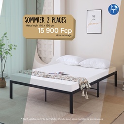 Black Metal Bed Base