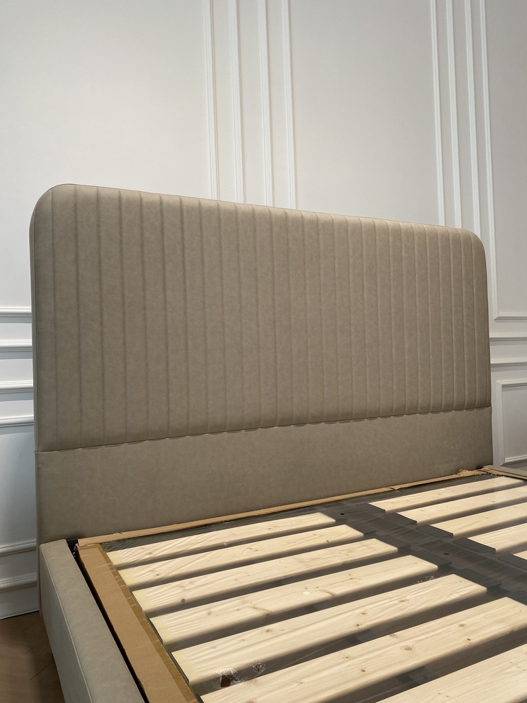 Lit TIARE  Beige avec sommier