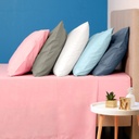 2 TAIES OREILLER 100% COTON