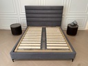 Lit TIARE gris avec sommier