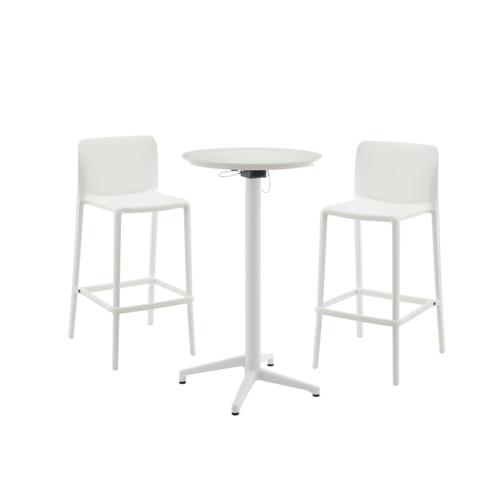 ENSEMBLE VIP TABLE HAUTE + 2 CHAISES