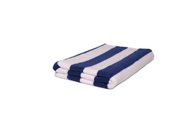 [SP80B/B] Serviette de plage 80 × 160 rayée B/B