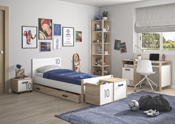 [KYLCHEV] CHEVET 1 PORTE SUR ROULETTES KYLLIAN