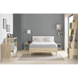[LARVLIT160] LIT 160 × 200 LARVIK (avec sommier)
