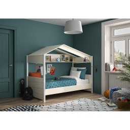 [NAIROBILITCAB90] LIT CABANE NAIROBI 90 × 200 (avec sommier)