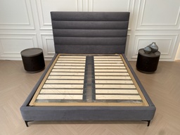 Lit TIARE gris avec sommier