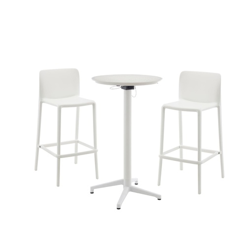 [VIP-2CH] ENSEMBLE VIP TABLE HAUTE + 2 CHAISES